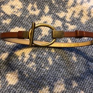 Express brown w/ gold buckle adjustable belt